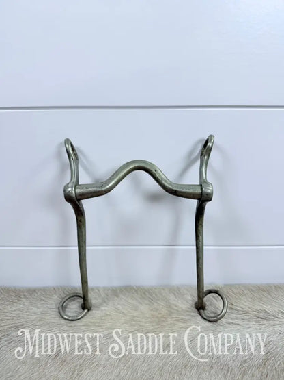 Solid Nickel Medium Port Walking Horse Curb Bit Made in England 4.75” Bit