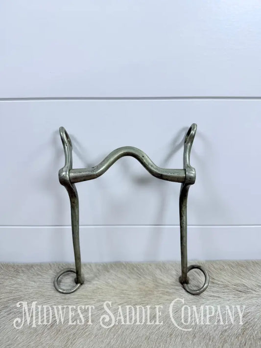 Solid Nickel Medium Port Walking Horse Curb Bit Made in England 4.75” Bit