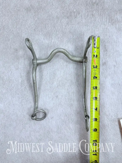 Solid Nickel Medium Port Walking Horse Curb Bit Made in England 4.75” Bit