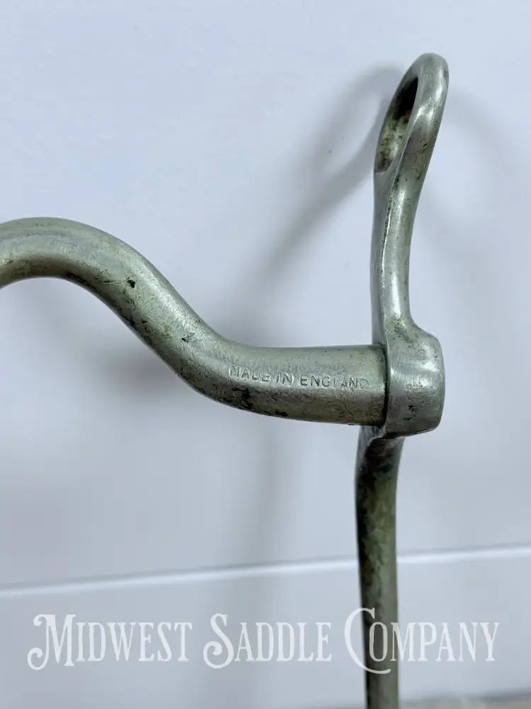 Solid Nickel Medium Port Walking Horse Curb Bit Made in England 4.75” Bit