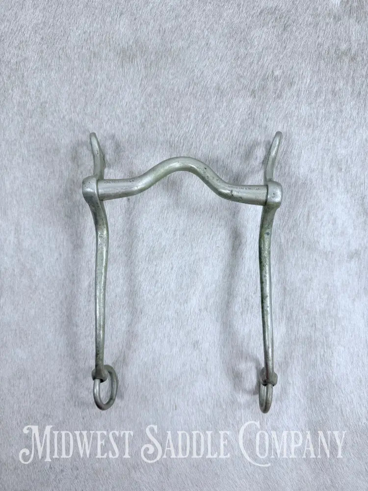 Solid Nickel Medium Port Walking Horse Curb Bit Made in England 4.75” Bit