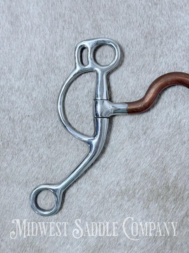 Sta-Brite Stainless Steel Western Medium Port Bit Copper Mouth 5” - Bit