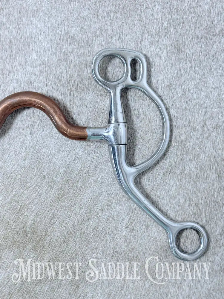 Sta-Brite Stainless Steel Western Medium Port Bit Copper Mouth 5” - Bit