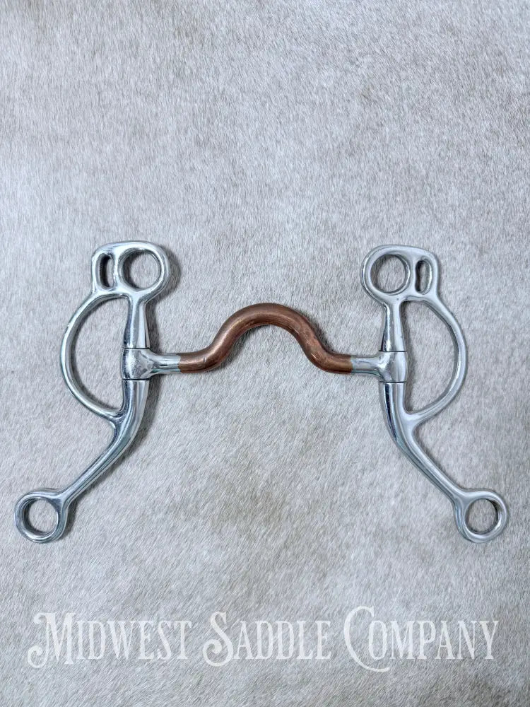 Sta-Brite Stainless Steel Western Medium Port Bit Copper Mouth 5” - Bit
