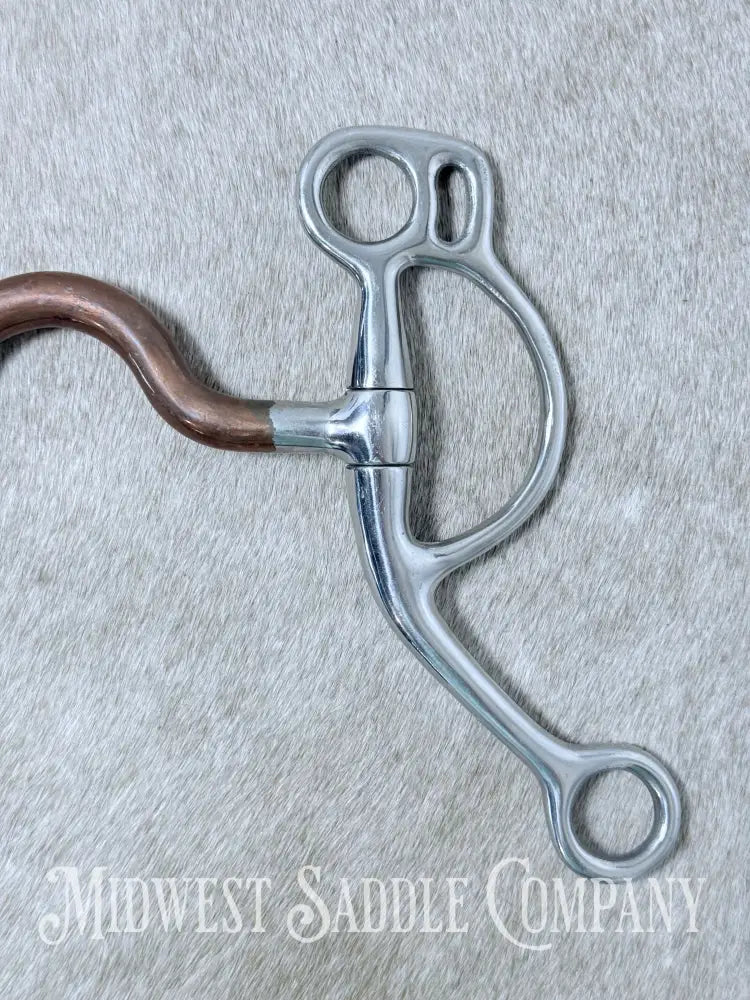Sta-Brite Stainless Steel Western Medium Port Bit Copper Mouth 5” - Bit