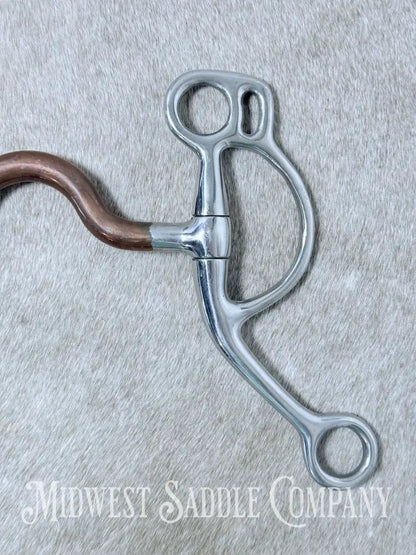 Sta-Brite Stainless Steel Western Medium Port Bit Copper Mouth 5” - Bit