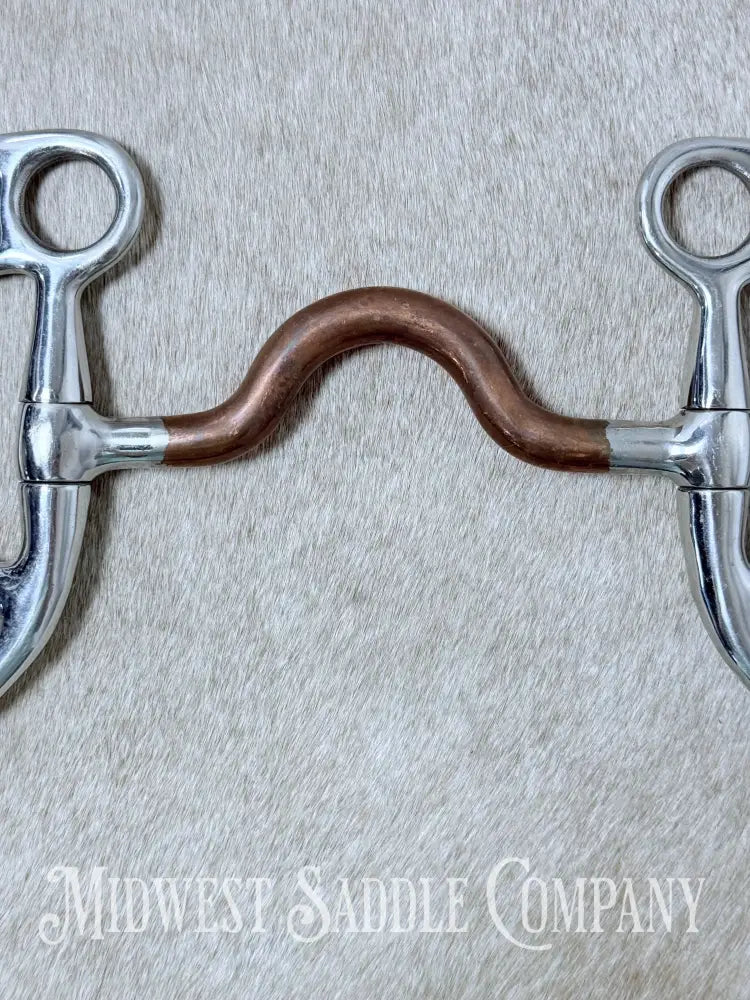 Sta-Brite Stainless Steel Western Medium Port Bit Copper Mouth 5” - Bit