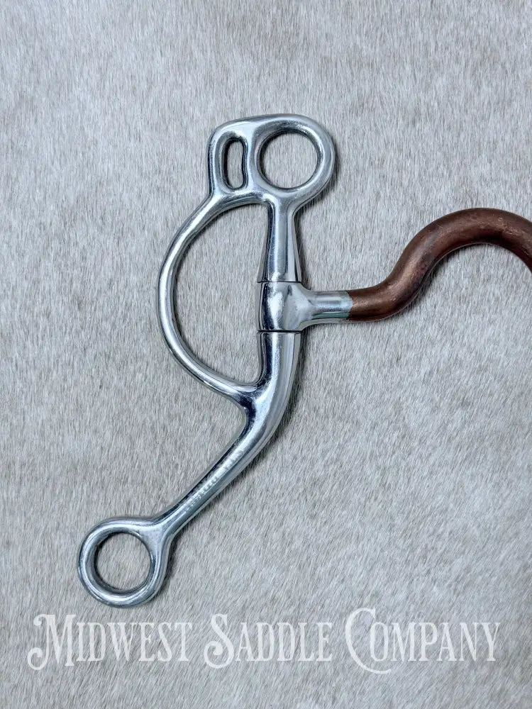 Sta-Brite Stainless Steel Western Medium Port Bit Copper Mouth 5” - Bit