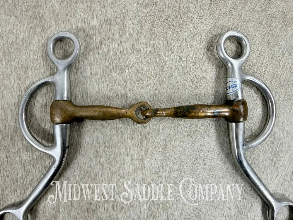 Stainless Steel Copper Mouth Snaffle Training Bit 5” Bit