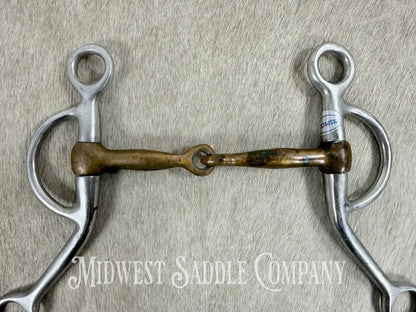 Stainless Steel Copper Mouth Snaffle Training Bit 5” Bit