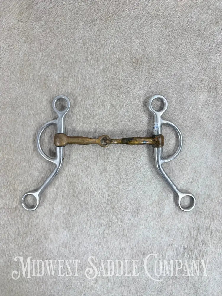 Stainless Steel Copper Mouth Snaffle Training Bit 5” Bit