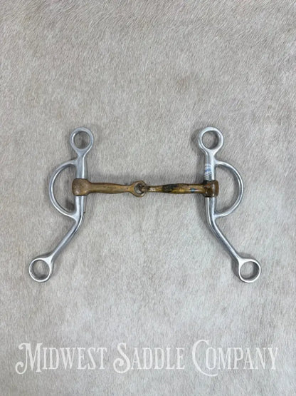 Stainless Steel Copper Mouth Snaffle Training Bit 5” Bit