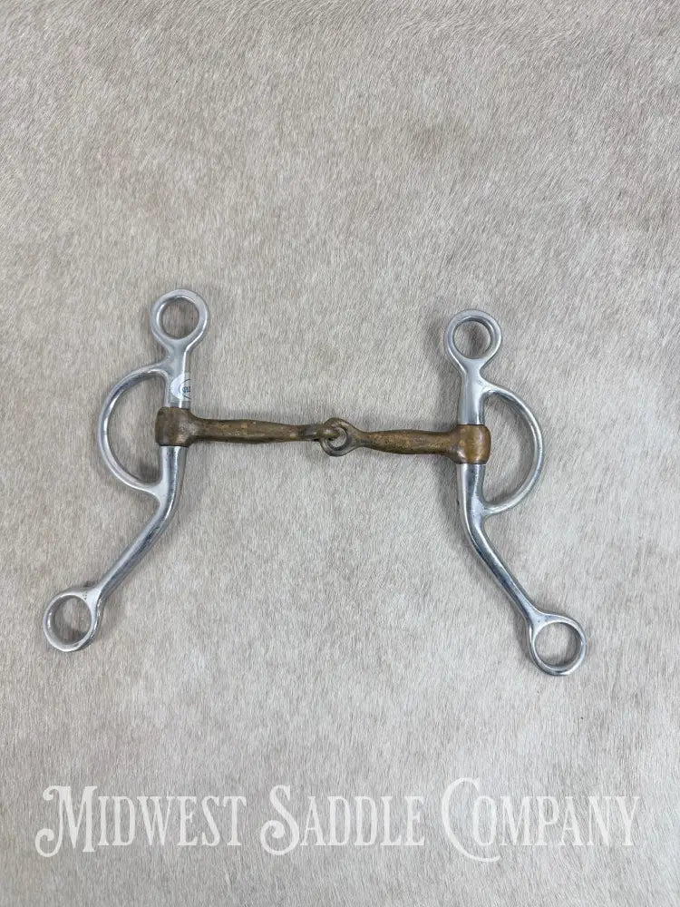 Stainless Steel Copper Mouth Snaffle Training Bit 5” Bit