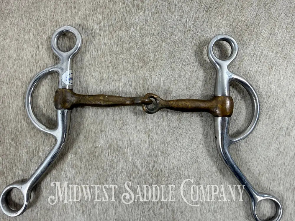 Stainless Steel Copper Mouth Snaffle Training Bit 5” Bit