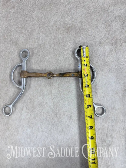 Stainless Steel Copper Mouth Snaffle Training Bit 5” Bit