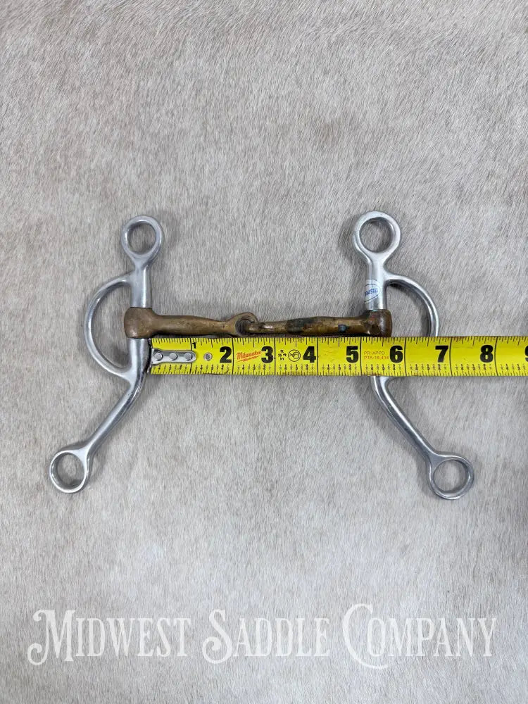 Stainless Steel Copper Mouth Snaffle Training Bit 5” Bit