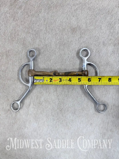 Stainless Steel Copper Mouth Snaffle Training Bit 5” Bit