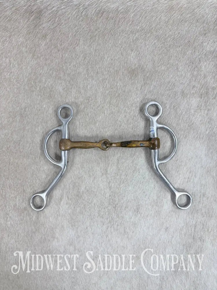 Stainless Steel Copper Mouth Snaffle Training Bit 5” Bit