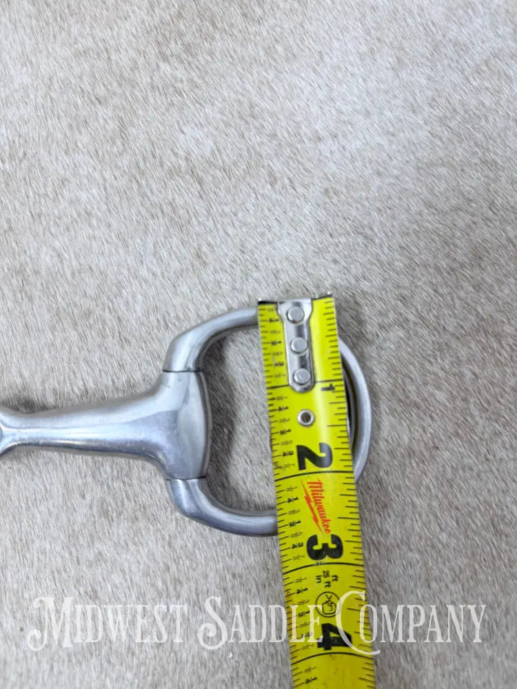 Stainless Steel Thick Eggbutt Pony Snaffle Bit 4.5” - Bit