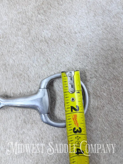 Stainless Steel Thick Eggbutt Pony Snaffle Bit 4.5” - Bit