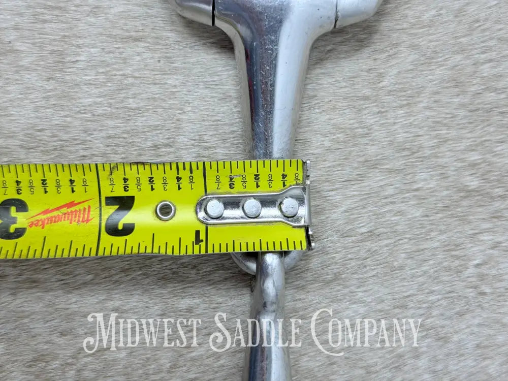 Stainless Steel Thick Eggbutt Pony Snaffle Bit 4.5” - Bit