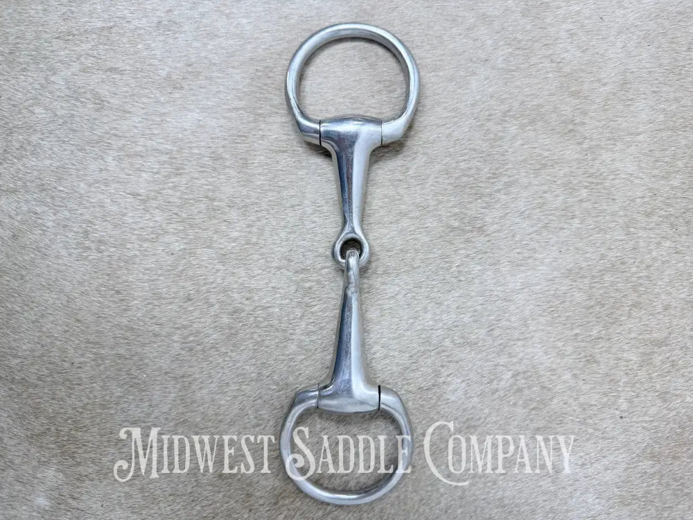 Stainless Steel Thick Eggbutt Pony Snaffle Bit 4.5” - Bit