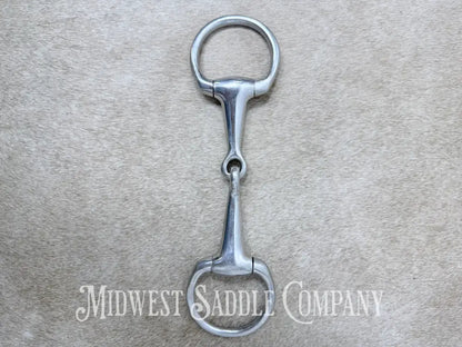 Stainless Steel Thick Eggbutt Pony Snaffle Bit 4.5” - Bit
