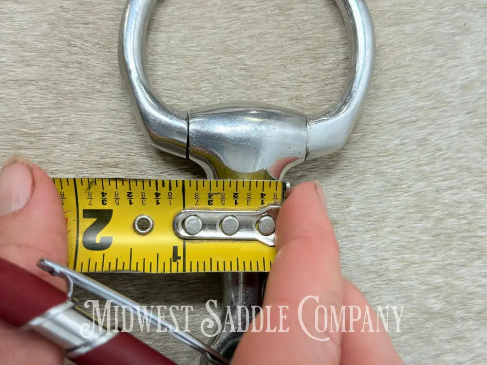 Stainless Steel Thick Eggbutt Pony Snaffle Bit 4.5” - Bit