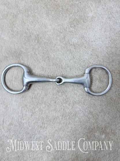 Stainless Steel Thick Eggbutt Pony Snaffle Bit 4.5” - Bit