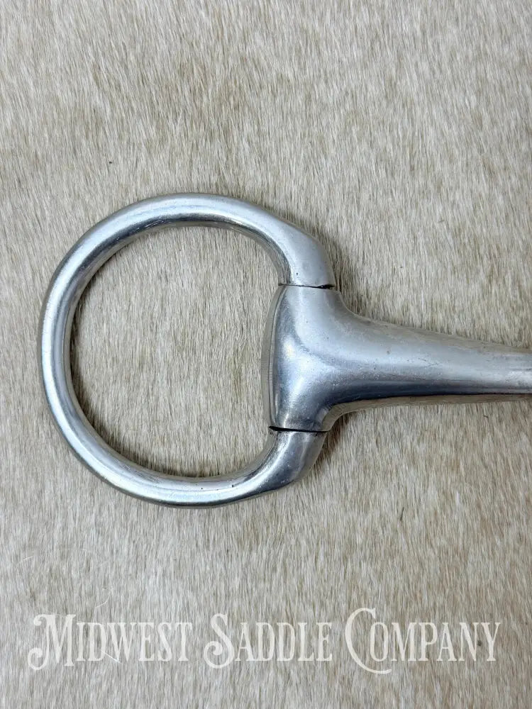 Stainless Steel Thick Eggbutt Pony Snaffle Bit 4.5” - Bit
