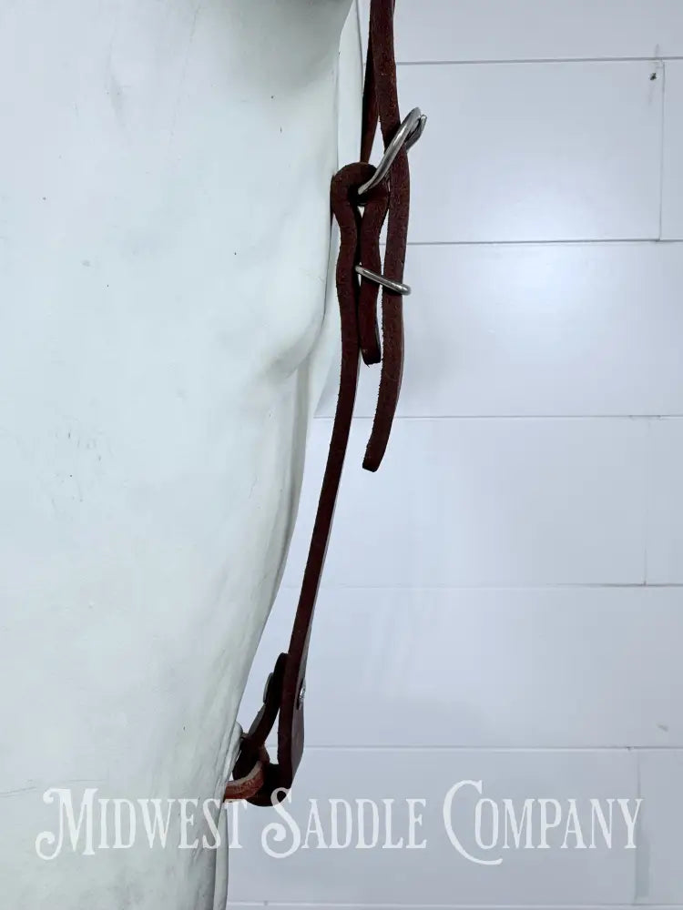 Stitched Leather Browband Western Headstall Full Horse Size - Bridles & Headstalls
