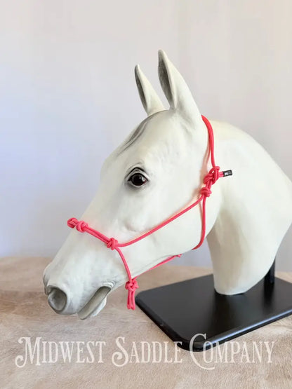 Sundance Rope Halters Pink Training Halter 4 Knots - Yearling Size Halter