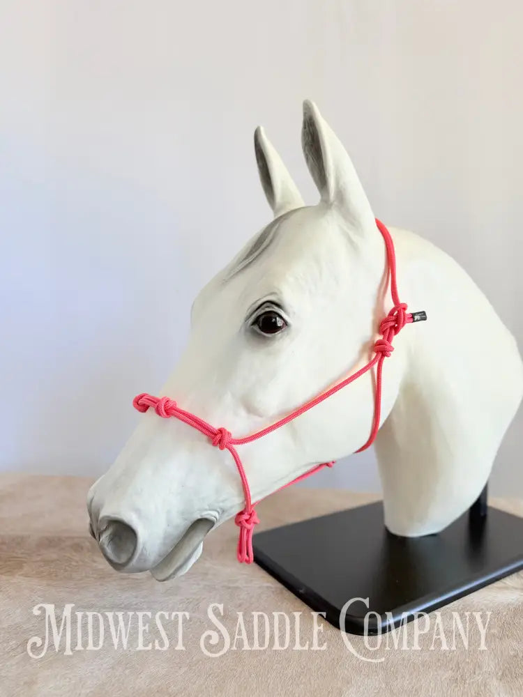 Sundance Rope Halters Pink Training Halter 4 Knots - Yearling Size Halter