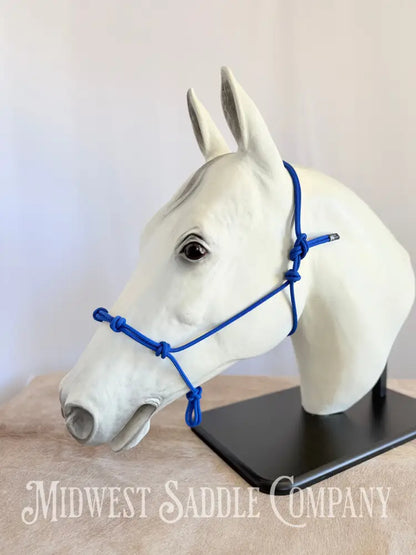 Sundance Rope Halters Training Halter 4 Knots Royal Blue - Small Horse Size Halter
