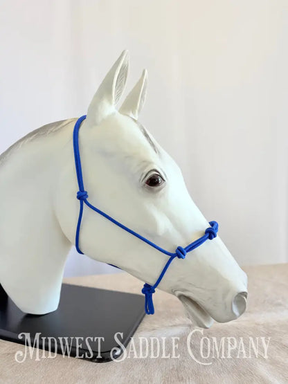 Sundance Rope Halters Training Halter 4 Knots Royal Blue - Small Horse Size Halter