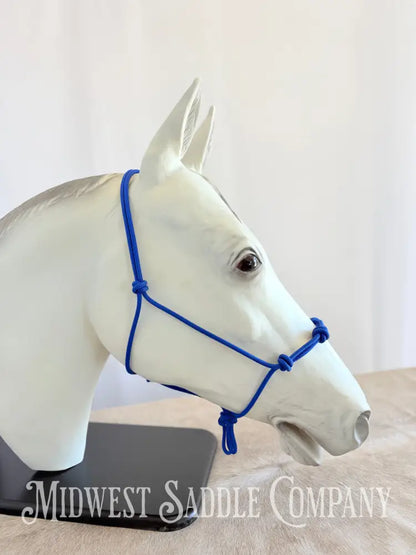 Sundance Rope Halters Training Halter 4 Knots Royal Blue - Small Horse Size Halter