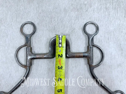 High Port Sweet Iron Loomis Shank Correction Bit 5”