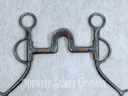 High Port Sweet Iron Loomis Shank Correction Bit 5”