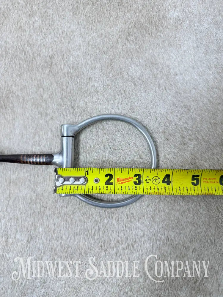 Sweet Iron Offset Snaffle D Ring Bit Copper Inlay 5” - Bit