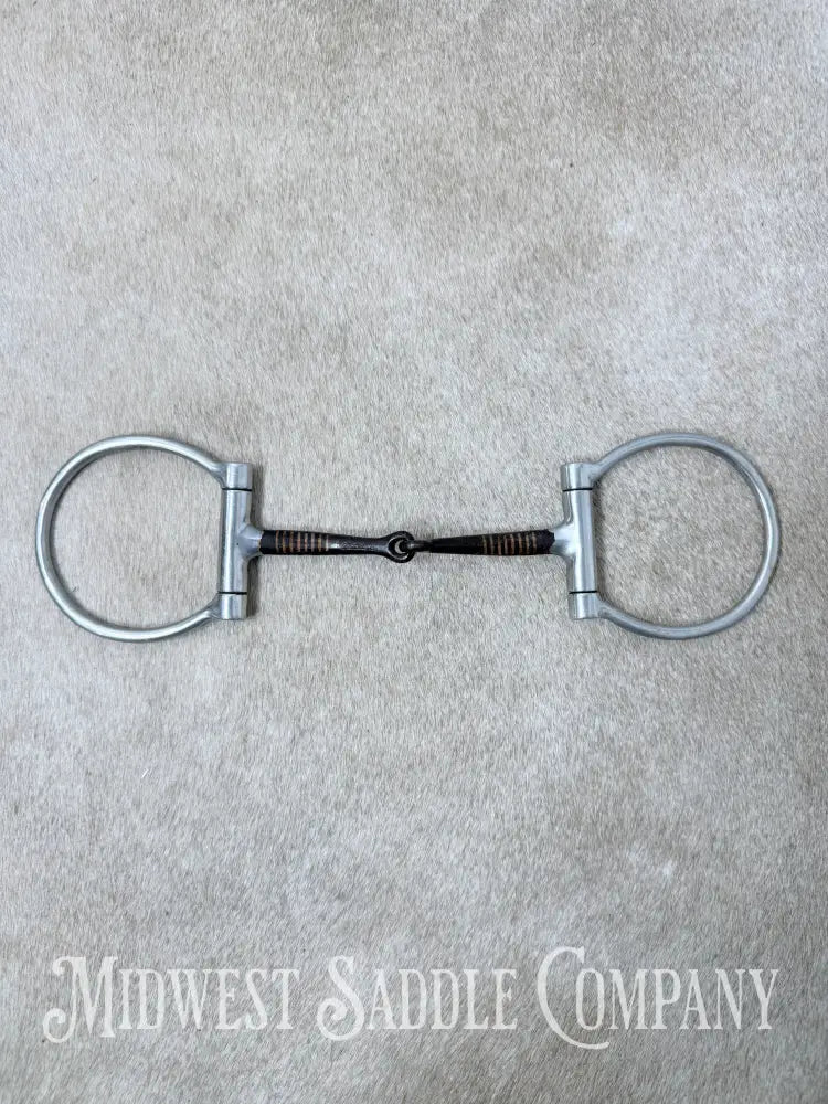 Sweet Iron Offset Snaffle D Ring Bit Copper Inlay 5” - Bit