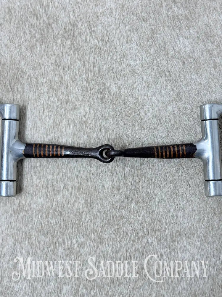 Sweet Iron Offset Snaffle D Ring Bit Copper Inlay 5” - Bit