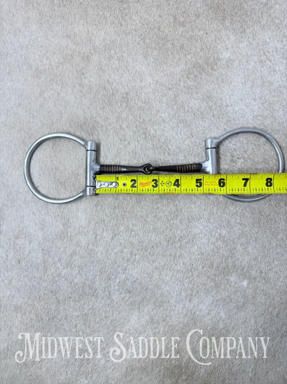 Sweet Iron Offset Snaffle D Ring Bit Copper Inlay 5” - Bit