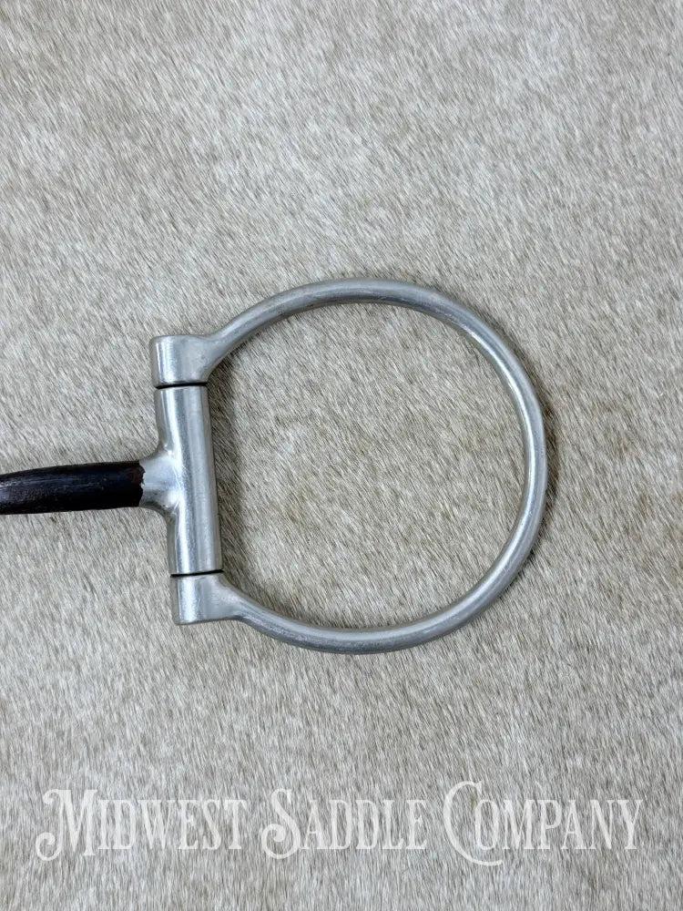Sweet Iron Offset Snaffle D Ring Bit Copper Inlay 5” - Bit