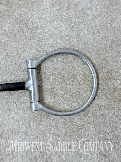Sweet Iron Offset Snaffle D Ring Bit Copper Inlay 5” - Bit