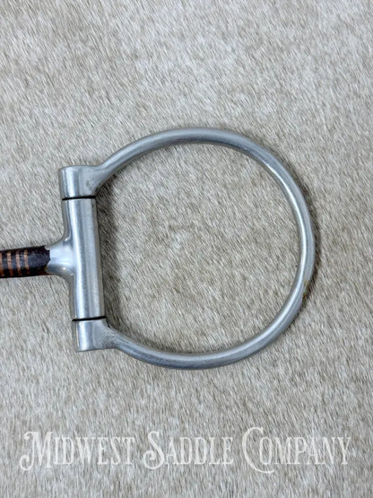 Sweet Iron Offset Snaffle D Ring Bit Copper Inlay 5” - Bit