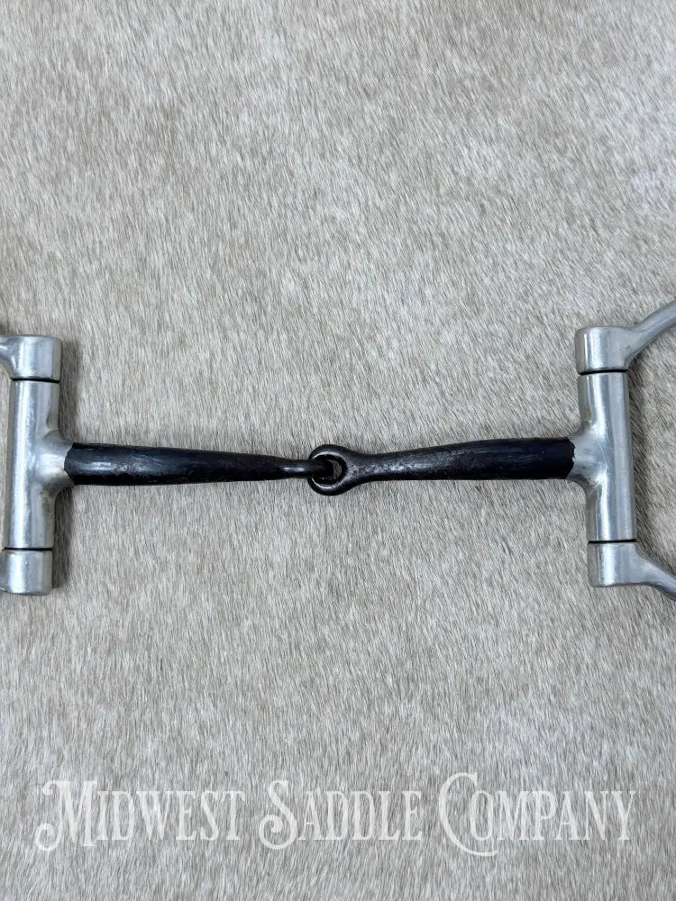 Sweet Iron Offset Snaffle D Ring Bit Copper Inlay 5” - Bit