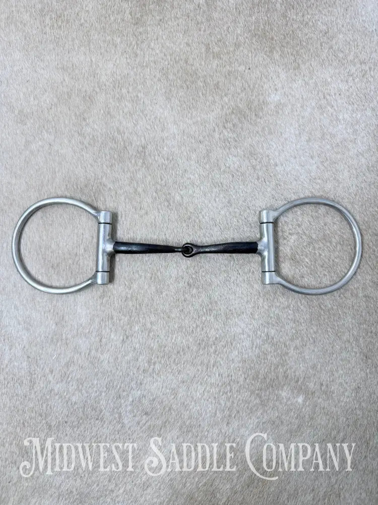 Sweet Iron Offset Snaffle D Ring Bit Copper Inlay 5” - Bit