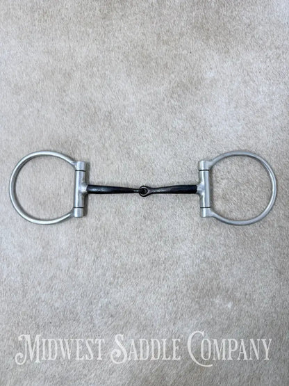Sweet Iron Offset Snaffle D Ring Bit Copper Inlay 5” - Bit