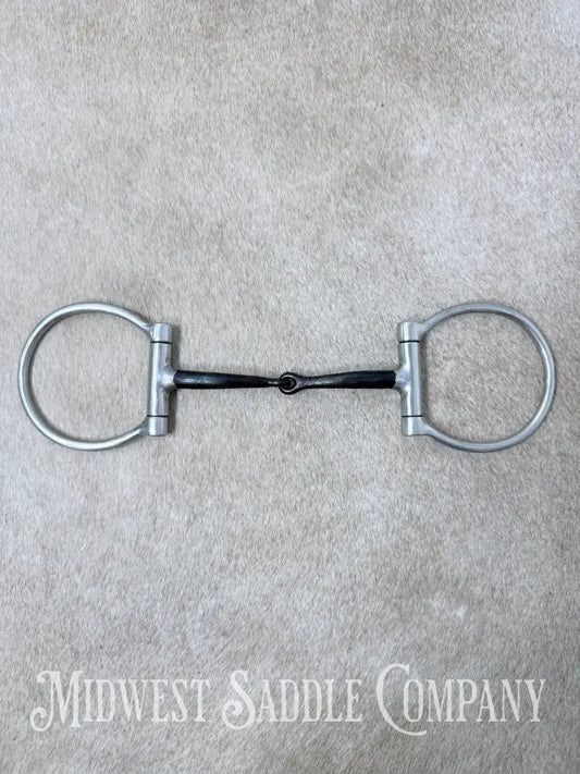 Sweet Iron Offset Snaffle D Ring Bit Copper Inlay 5” - Bit