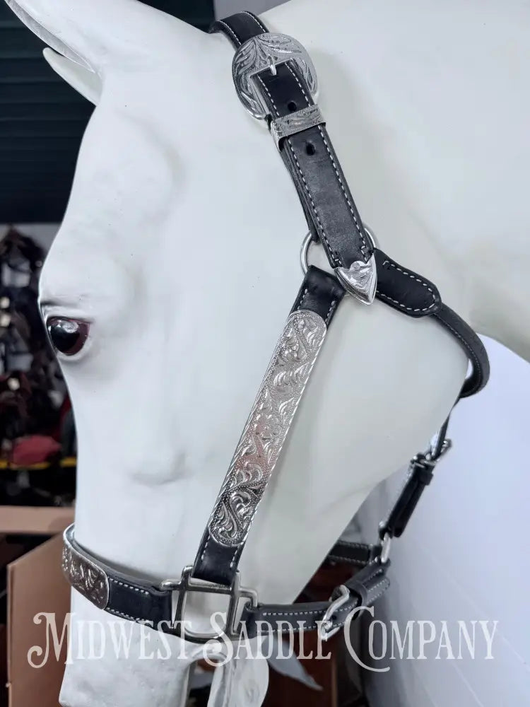 Tabelo Western Silver Show Halter Full Horse Size - Halter